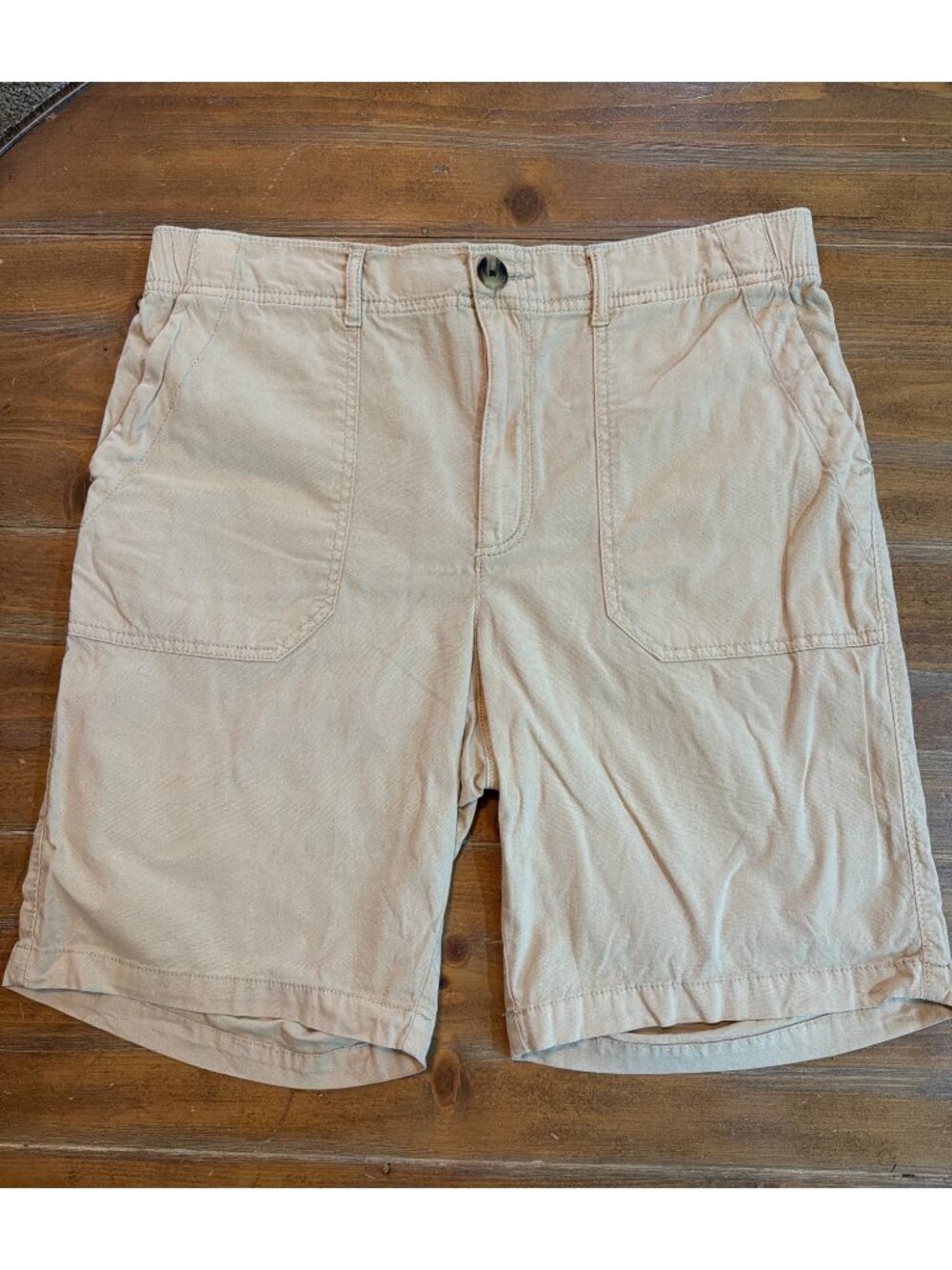 Sonoma Women’s Beige Casual Elastic Waist Shorts Size Large